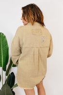 Edge of Dusk Shacket in Herb - Macoma Boutique240 Jackets/Blazers