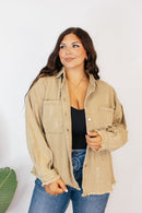 Edge of Dusk Shacket in Herb - Macoma Boutique240 Jackets/Blazers