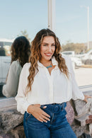 Effortless Chic Satin Top - Macoma Boutique120 Long Sleeve