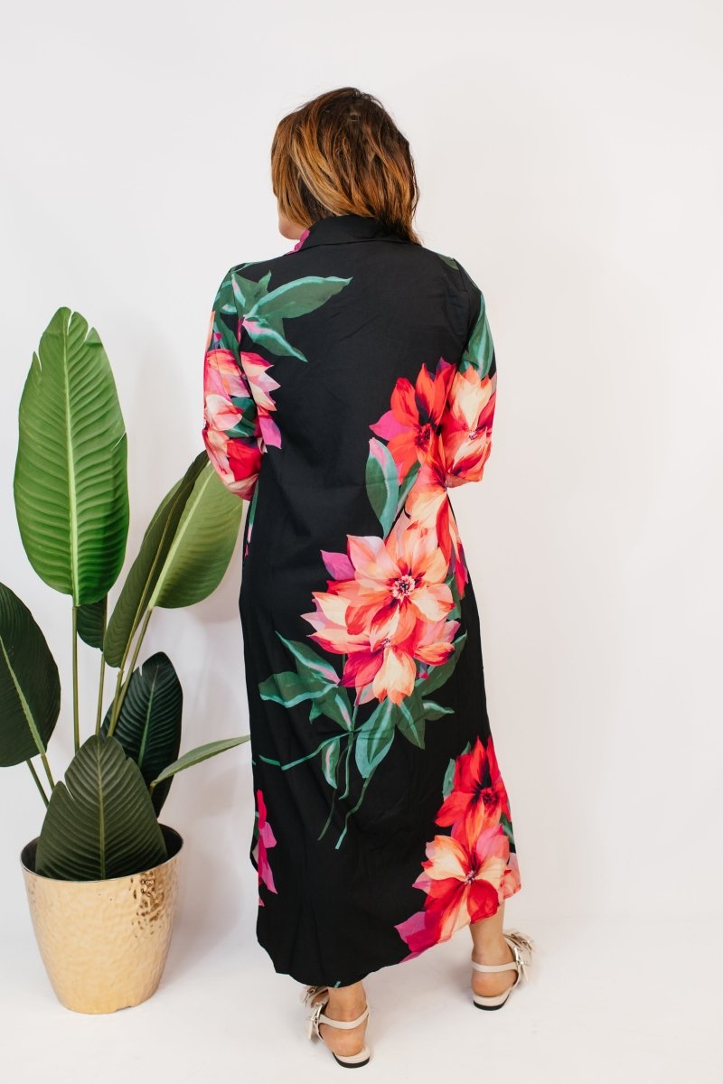 Effortless Drama Maxi Dress - Macoma Boutique250 Dresses