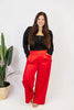 Elevate Everyday Pants In Red - Reg & Curvy - Macoma Boutique210 Other Bottoms