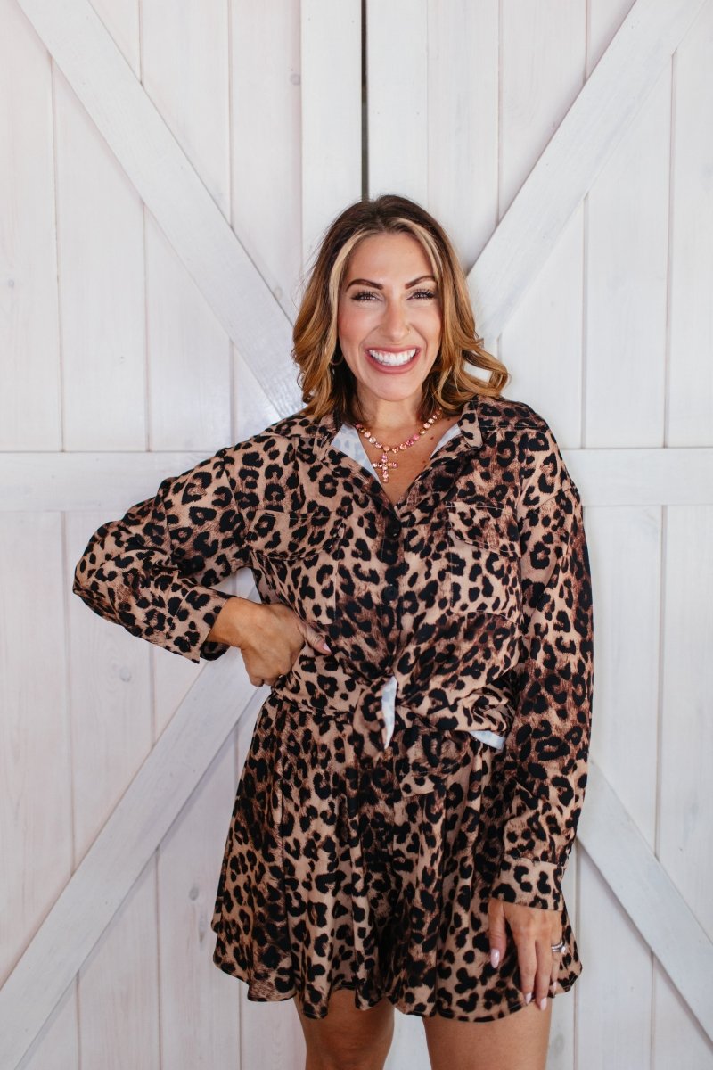 Elevated Outfit Set in Leopard - FINAL SALE - Macoma Boutique290 Loungewear/Sets