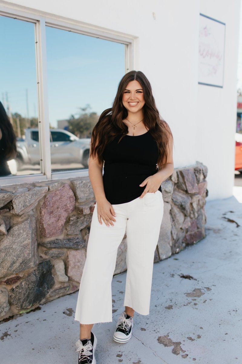 Elite Fit Tank In Black - Reg & Curvy - Macoma Boutique110 Tanks