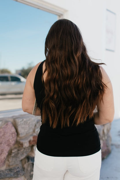 Elite Fit Tank In Black - Reg & Curvy - Macoma Boutique110 Tanks