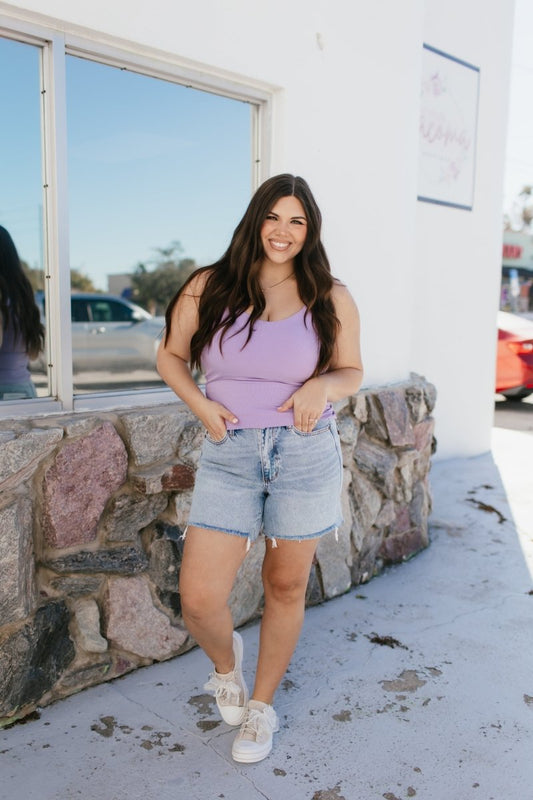 Elite Fit Tank In Lavender - Reg & Curvy - Macoma Boutique110 Tanks
