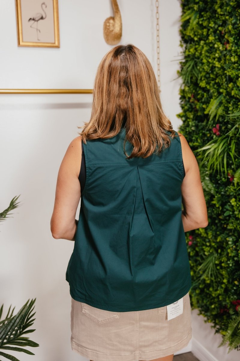 Emerald Elegance Top - Macoma Boutique110 Tanks