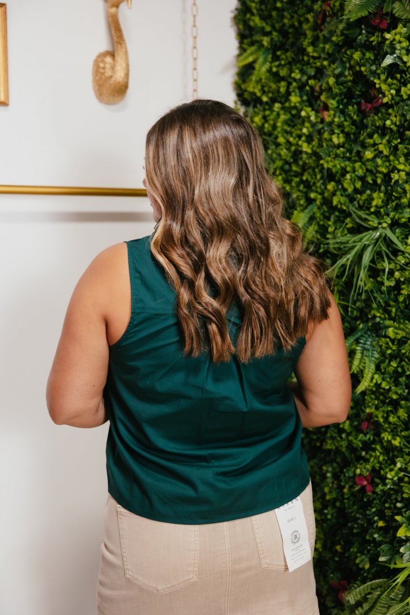 Emerald Elegance Top - Macoma Boutique110 Tanks