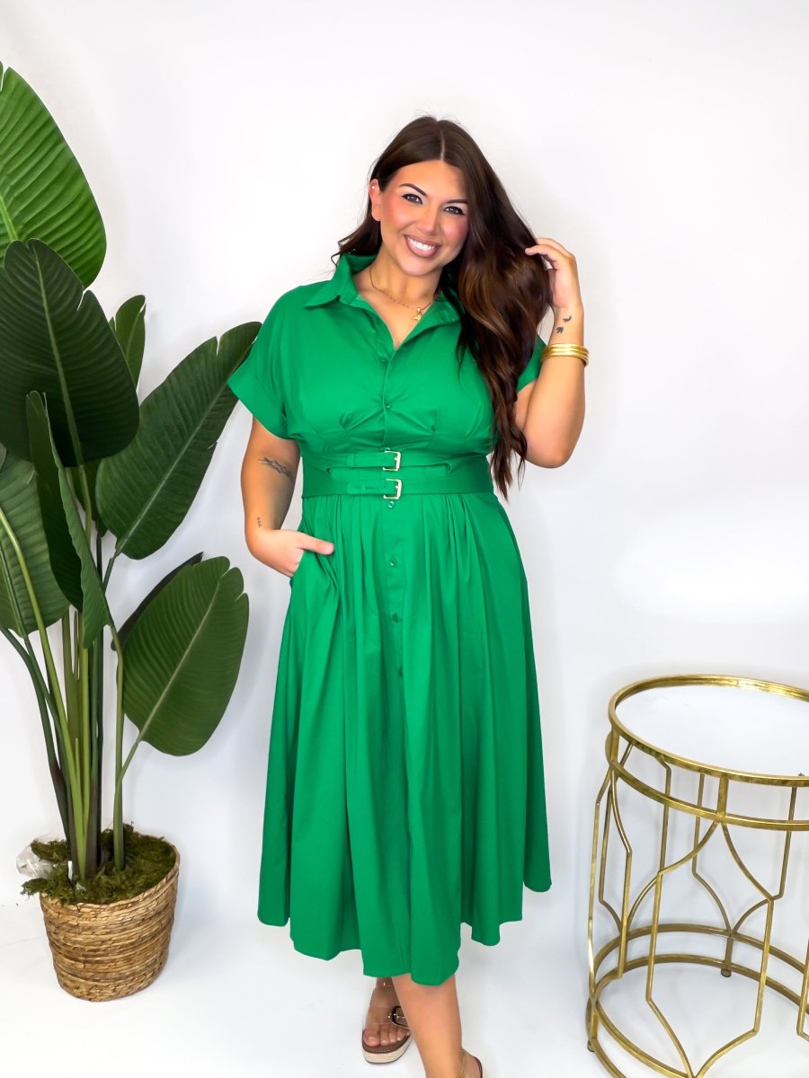 Emerald Hour Dress - Macoma Boutique250 Dresses