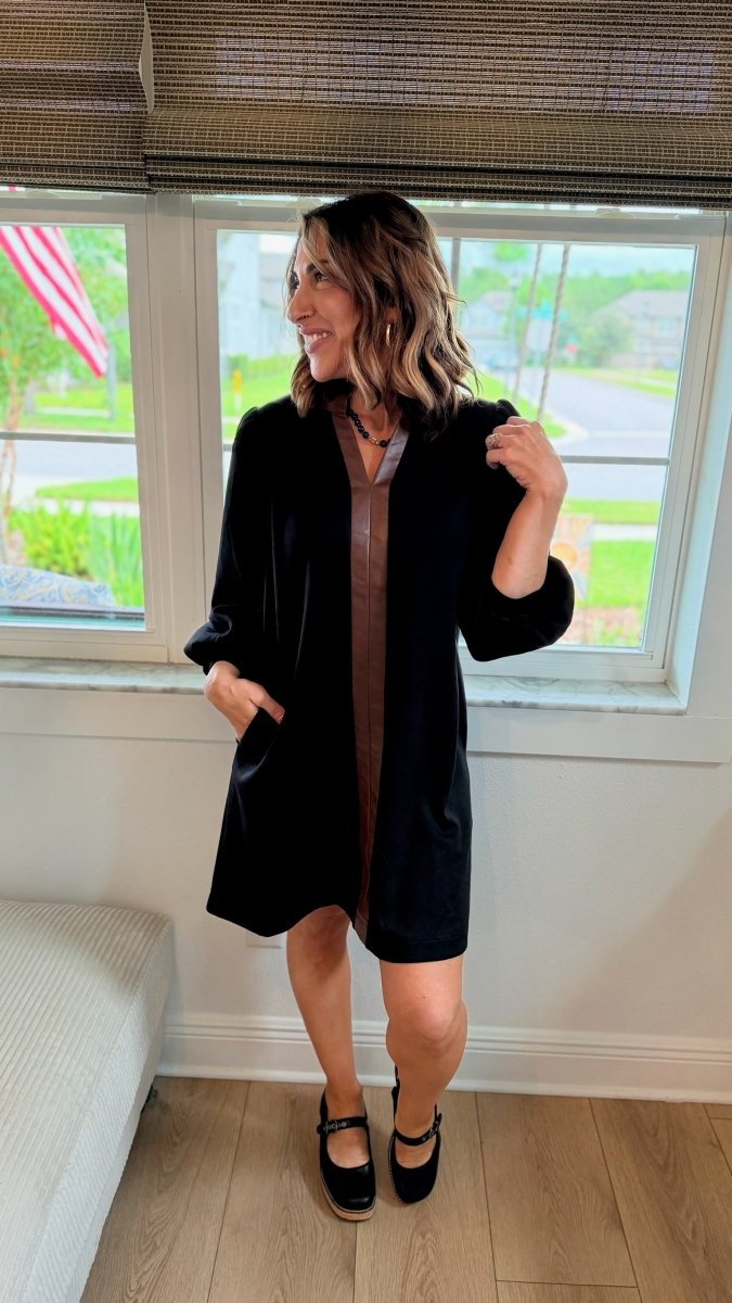 Espresso Edge Dress - Macoma Boutique240 Jackets/Blazers