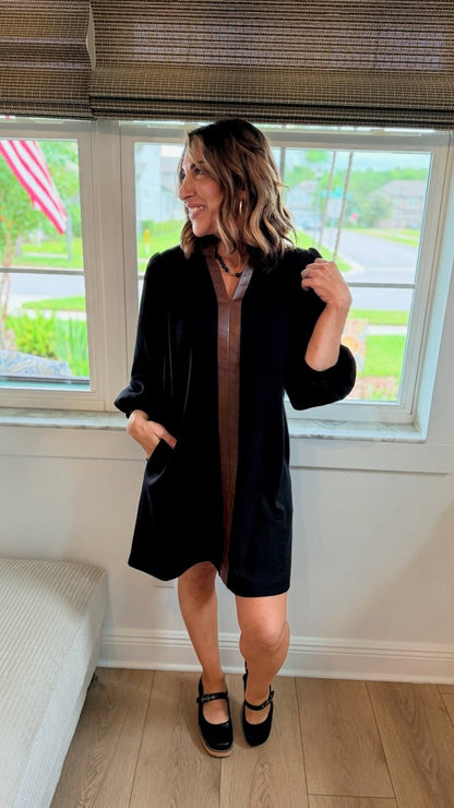 Espresso Edge Dress - Macoma Boutique240 Jackets/Blazers