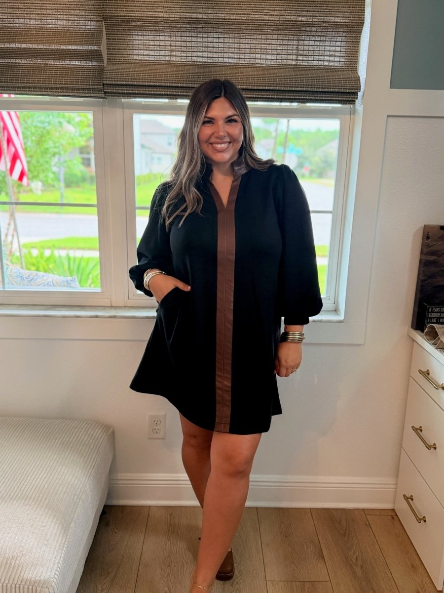 Espresso Edge Dress - Macoma Boutique240 Jackets/Blazers