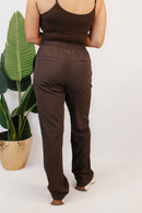 Espresso Flow Wide - Leg Trousers - Reg & Curvy - Macoma Boutique210 Other Bottoms