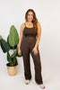 Espresso Flow Wide - Leg Trousers - Reg & Curvy - Macoma Boutique210 Other Bottoms