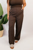 Espresso Flow Wide - Leg Trousers - Reg & Curvy - Macoma Boutique210 Other Bottoms
