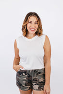 Essential Knit Tank in Off White - FINAL SALE - Macoma Boutique110 Tanks