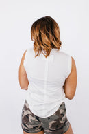 Essential Knit Tank in Off White - FINAL SALE - Macoma Boutique110 Tanks