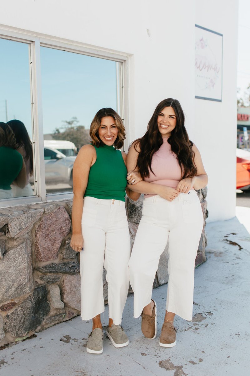 Essential Layers Seamless Mock Neck Tank In Kelly Green - Macoma Boutique110 Tanks
