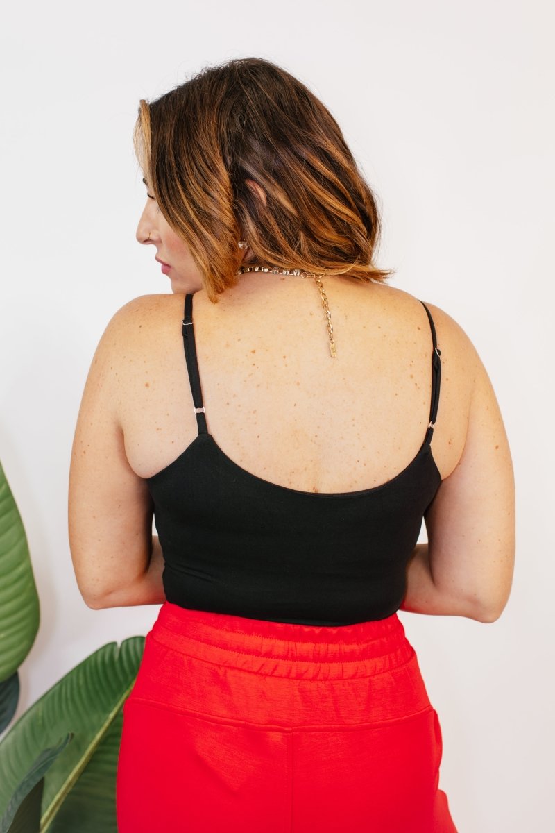 Everyday Essential Cami in Black - Reg & Curvy - Macoma Boutique110 Tanks