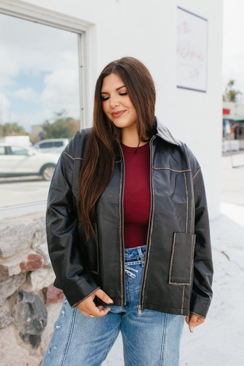 Everyday Rebel Jacket In Black - Macoma Boutique240 Jackets/Blazers