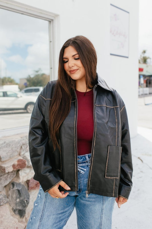 Everyday Rebel Jacket In Black - Macoma Boutique240 Jackets/Blazers