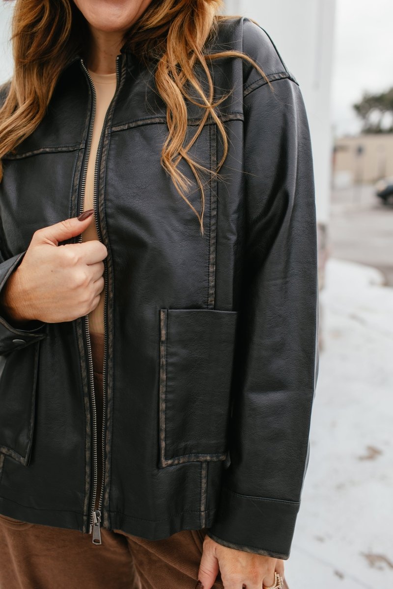 Everyday Rebel Jacket In Black - Macoma Boutique240 Jackets/Blazers