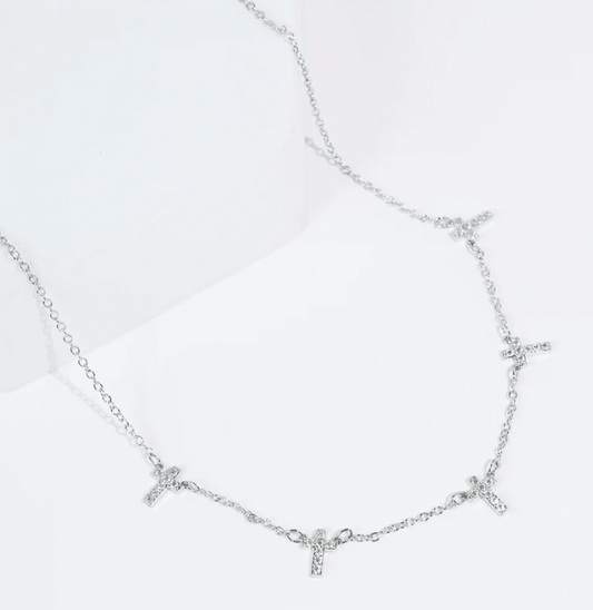 Faith Drops Necklace N Silver - Macoma Boutique310 Accessories/Jewelry