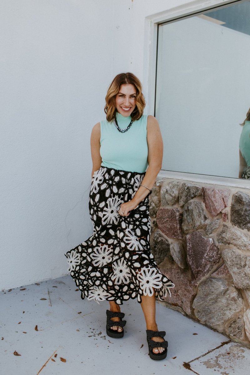 Falling Florals Skirt Reg/Curvy - Macoma Boutique200 Skirts