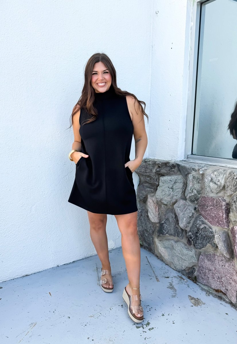 Fashion Icon Dress In Black - Macoma Boutique250 Dresses