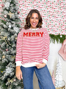Feeling Festive Sweater In Red - Reg & Curvy - Macoma Boutique130 Sweaters