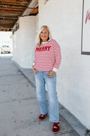 Feeling Festive Sweater In Red - Reg & Curvy - Macoma Boutique130 Sweaters
