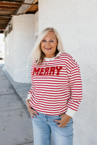Feeling Festive Sweater In Red - Reg & Curvy