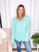 Feeling Good Top in Paradise Mint - FINAL SALE - Macoma Boutique120 Long Sleeve