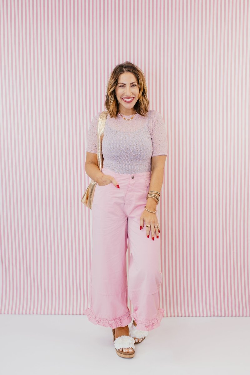 Feminine Feels Top - Macoma Boutique100 Short Sleeve