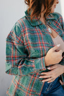 Festive Flicker Top In Green - Macoma Boutique120 Long Sleeve