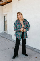 Festive Flicker Top In Green - Macoma Boutique120 Long Sleeve