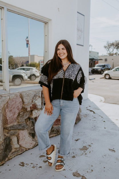 Fierce & Feminine Zip Jacket - Macoma Boutique100 Short Sleeve