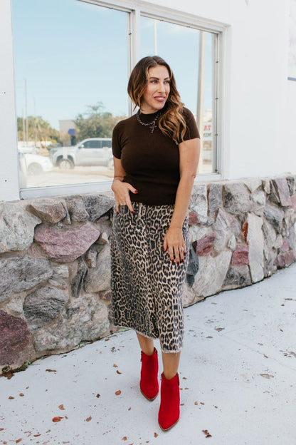 Fierce & Flirty Leopard Skirt - Macoma Boutique200 Skirts
