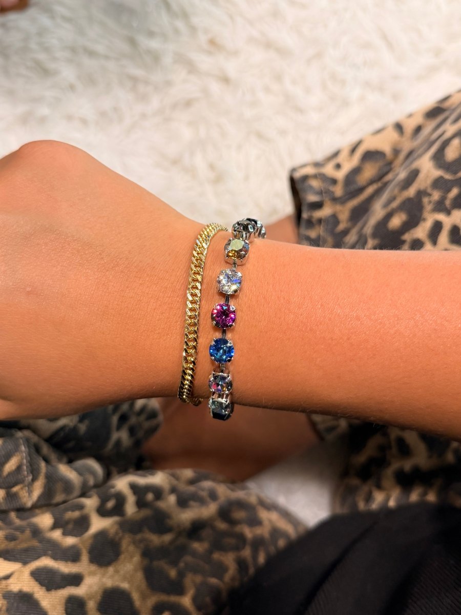 Finishing Touch Bracelet in Silver Dark Mix - Macoma Boutique315 Jewelry