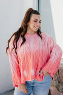 Fireside Cozy Sweater In Coral - Macoma Boutique130 Sweaters