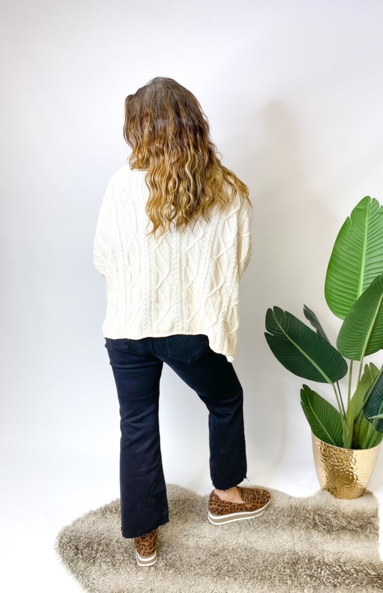 Fireside Cozy Sweater In Ivory - Macoma Boutique130 Sweaters
