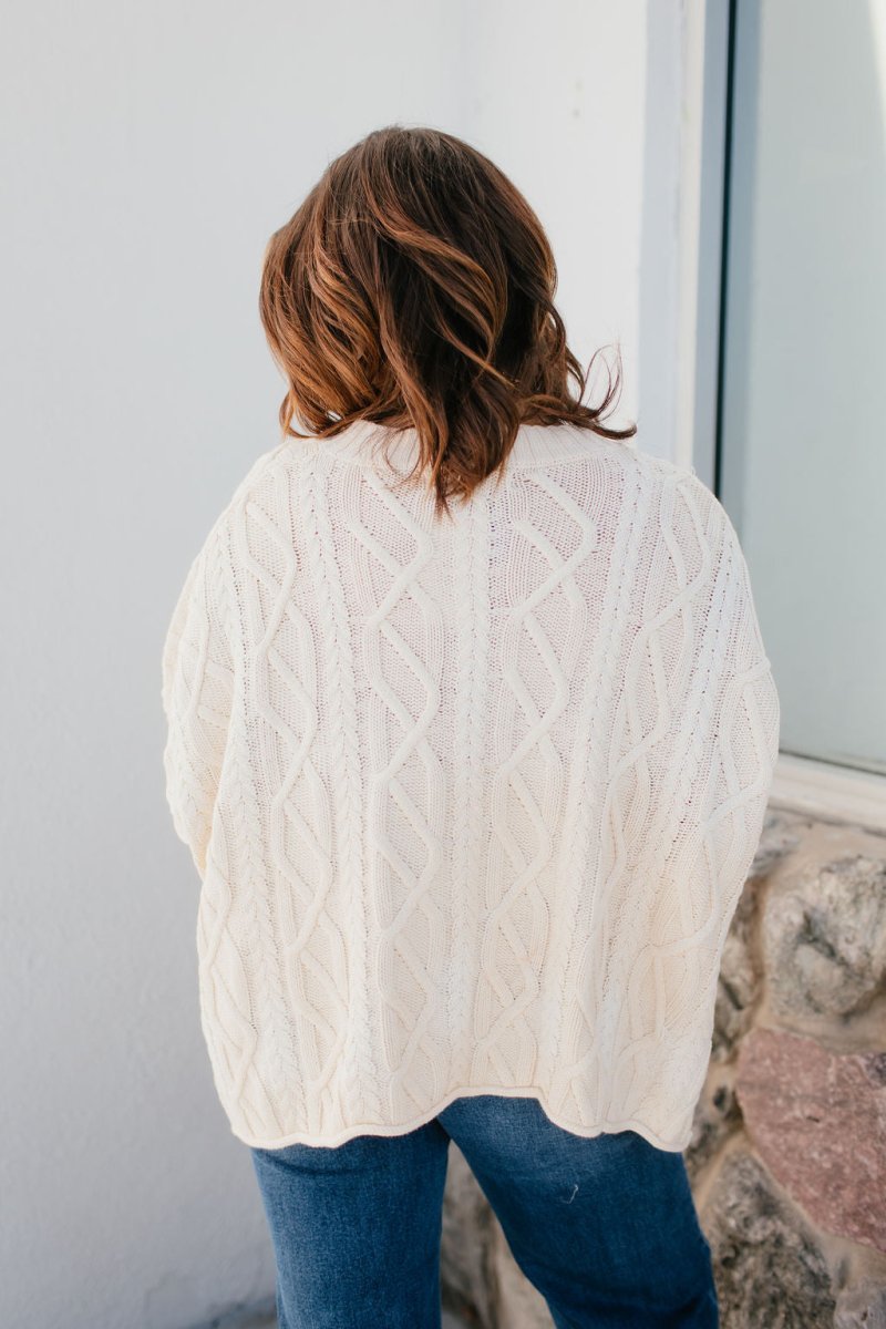 Fireside Cozy Sweater In Ivory - Macoma Boutique130 Sweaters