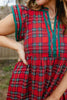 Fireside Plaid Dress - Reg & Curvy - Macoma Boutique250 Dresses