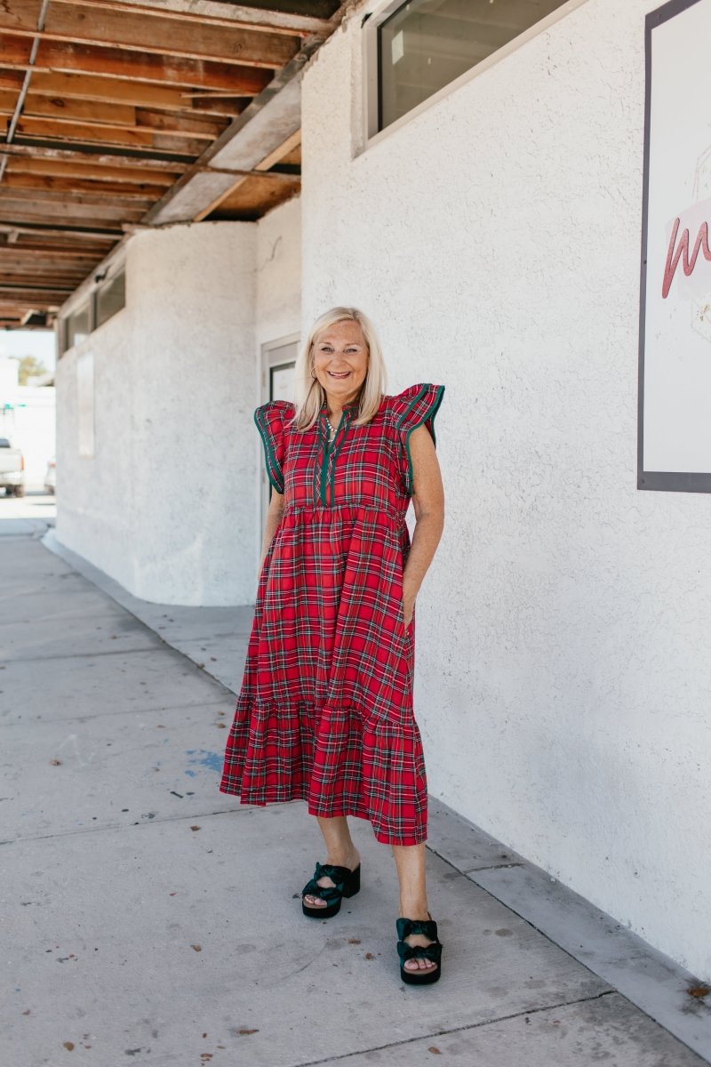 Fireside Plaid Dress - Reg & Curvy