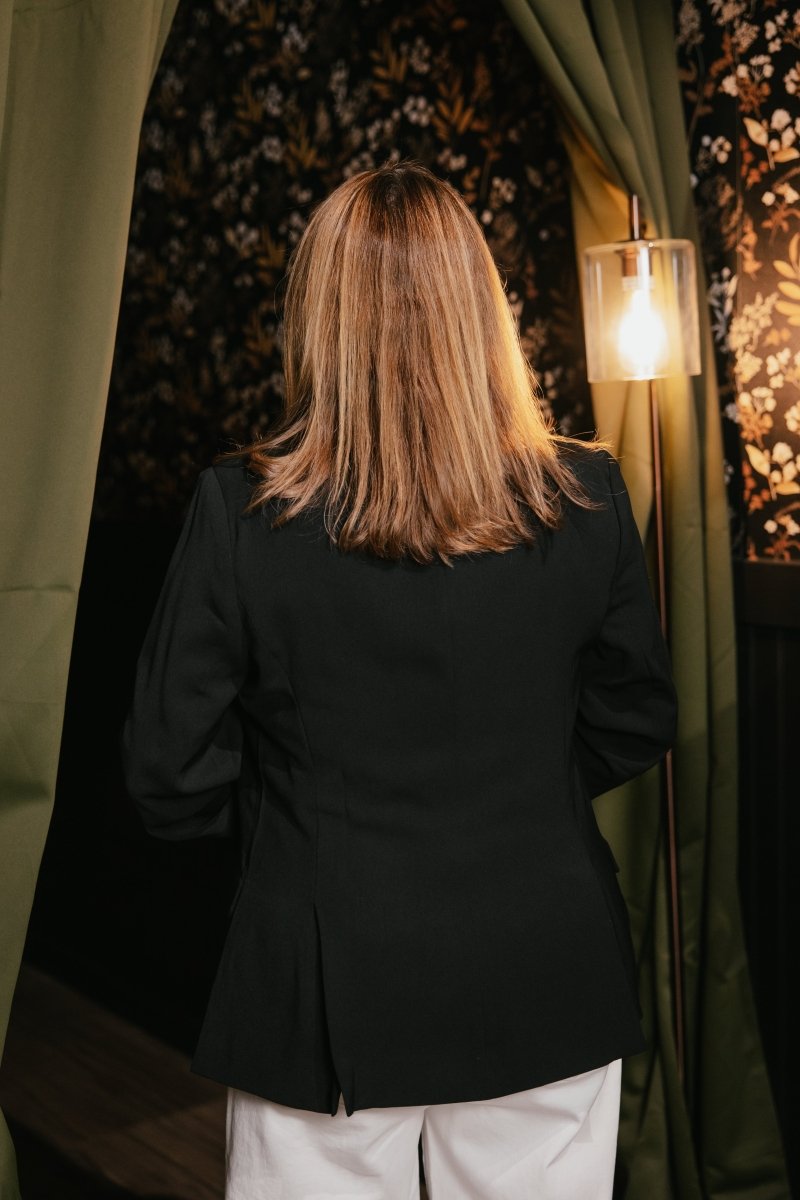 First Class Rhinestone Blazer - Macoma Boutique240 Jackets/Blazers