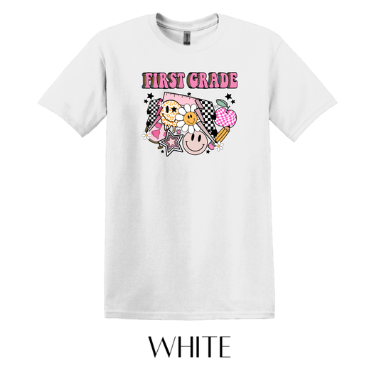 First Grade Graphic Tee - FINAL SALE - Macoma Boutique555 Presales