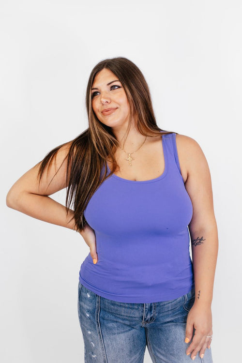 Flawless Fit Tank Top in Very Periwinkle - Reg/Curvy - FINAL SALE - Macoma Boutique110 Tanks