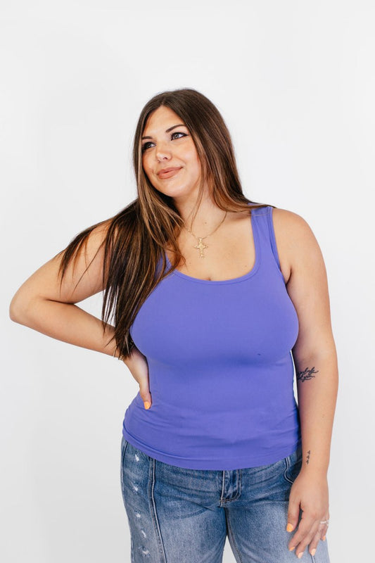 Flawless Fit Tank Top in Very Periwinkle - Reg/Curvy - FINAL SALE - Macoma Boutique110 Tanks