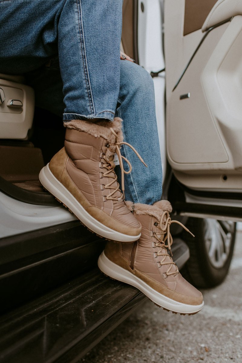 Flexus Taupe Laroui Boots - Macoma Boutique303 Mules & Boots