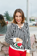 Floral Accent Cardigan - Macoma Boutique220 Cardigans/Kimonos