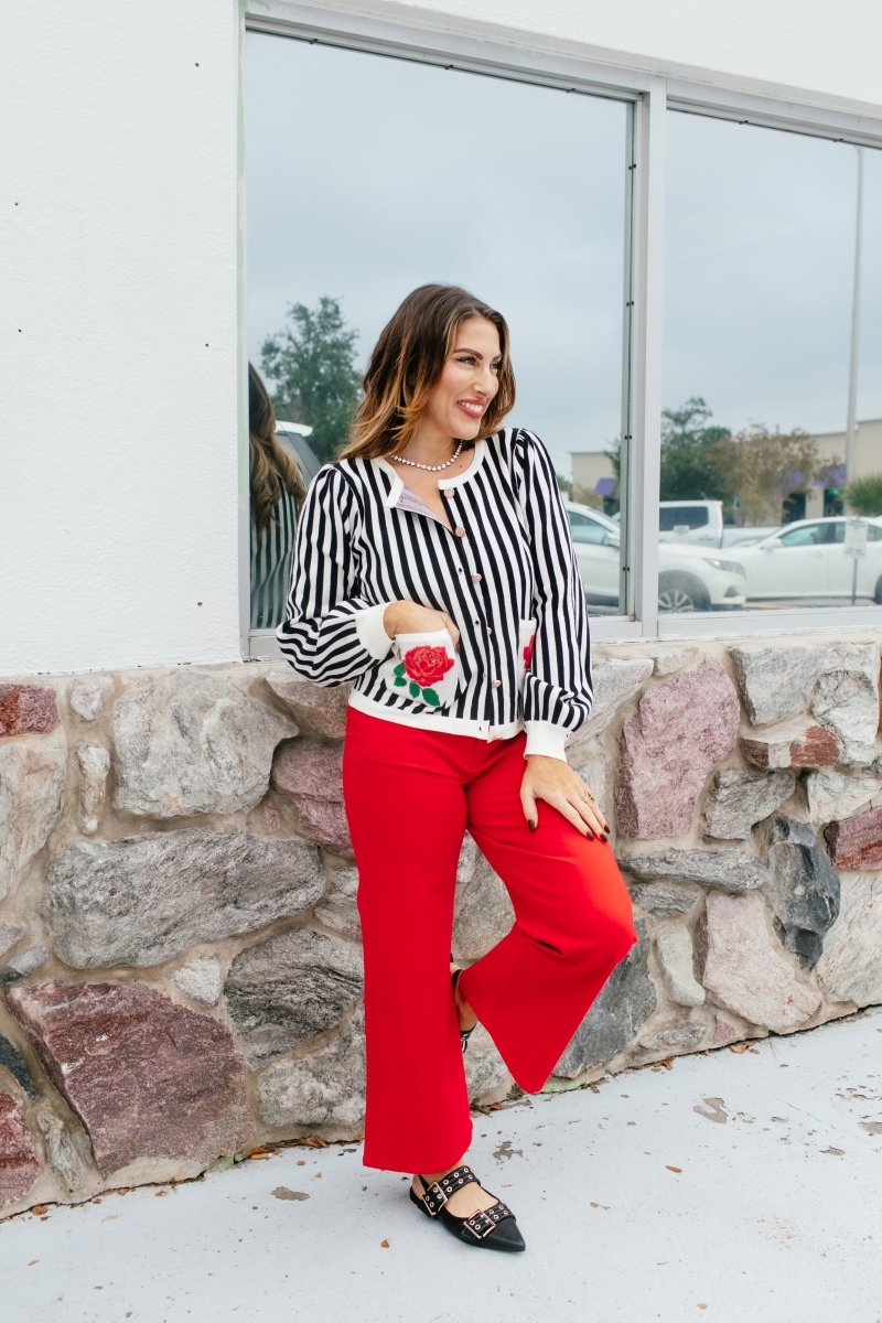 Floral Accent Cardigan